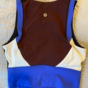 Lululemon colorblock high neck bra